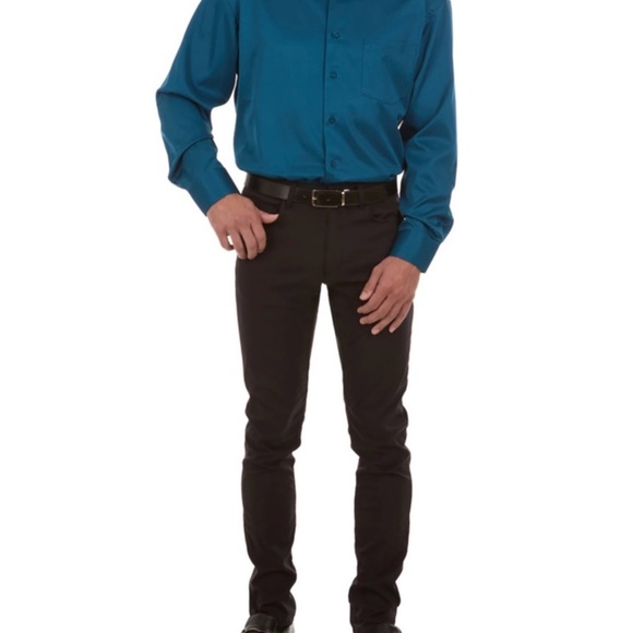 Geoffrey Beene Men's Classic Blue Dress Shirt - Picture 6 of 10